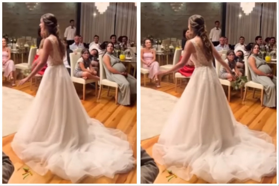 MLADA SE PRIPREMALA DA BACI BIDERMAJER: Devojke su sa nestrpljenjem isčekivale koja će ga uhvatiti, ali kako je buket bačen usledio je skandal! (FOTO+VIDEO)