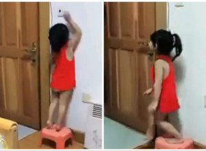 DEVOJČICA NIJE ŽELELA DA SPAVA I KRIŠOM JE GLEDALA TELEFON U SVOJOJ SOBI: Tata je ušao da proveri da li je zaspala, a onda je usledila gluma za Oskara! (FOTO+VIDEO)