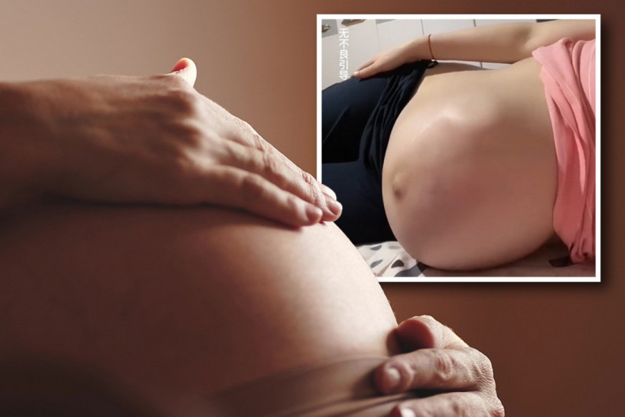 MAMA PRED POROĐAJ OBJAVILA SNIMAK BEBINE ZAIGRANOSTI U STOMAKU! Scena je otopila srca mnogih i naterala suze na oči ženama!