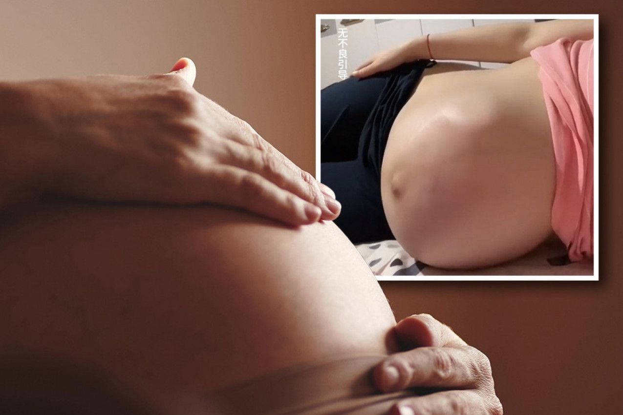 MAMA PRED POROĐAJ OBJAVILA SNIMAK BEBINE ZAIGRANOSTI U STOMAKU! Scena je otopila srca mnogih i naterala suze na oči ženama!