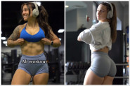 KAD ONA UĐE U TERETANU SVI ZANEME: Pljušte kritike na račun njene oskudne garderobe za vežbanje, komentari se samo nižu! (VIDEO)