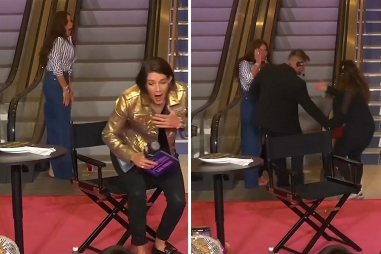 HTELA JE DA U EMISIJU DOĐE U VELIKOM STILU, A ONDA JE USLEDIO NEVIĐEN BLAM: Voditelji nisu mogli da progovore od šoka (VIDEO)
