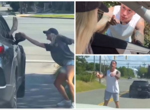 VIDELA JE DA NEČIJA STOPALA VIRE IZ AUTOMOBILA I ZAGOLICALA IH JE: Besni vozač joj je pretio i jurio je celim putem, a ono što joj je uradio kada ju je najzad stigao zapanjilo je sve! (VIDEO)