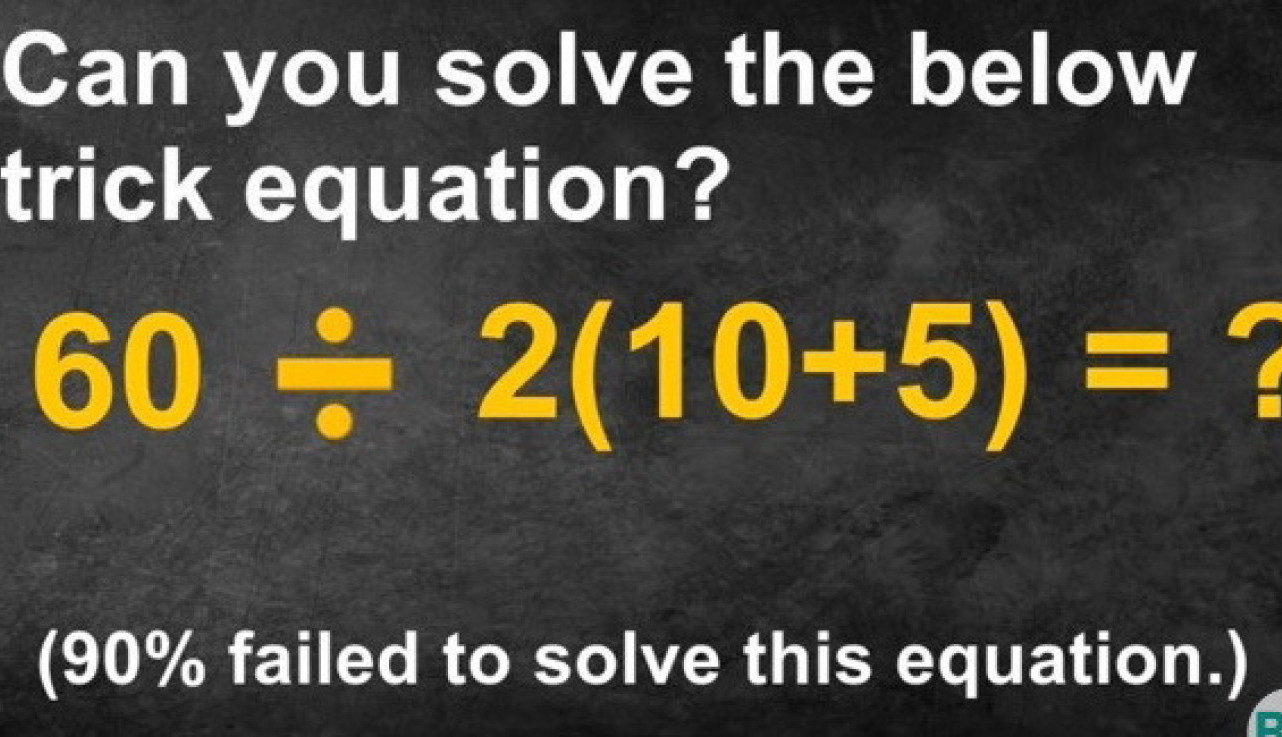 MATEMATIČKI PROBLEM KOJI JE IZAZVAO RASPRAVU: Oni koji su prošli kroz školske klupe trebalo bi da ovo reše za minut! (VIDEO)