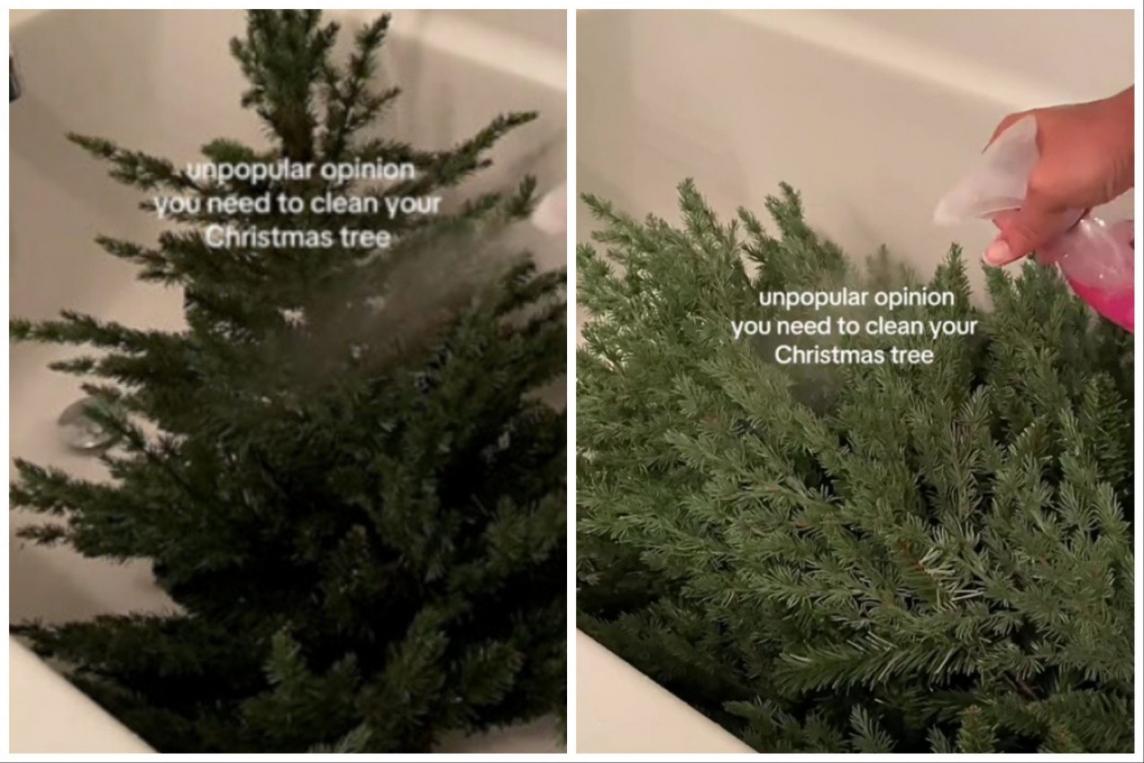 DA LI PERETE JELKU PRE UKRAŠAVANJA: Žena je pokazala kako to radi što je bio povod za žestok sukob na društvenim mrežama! (FOTO+VIDEO)