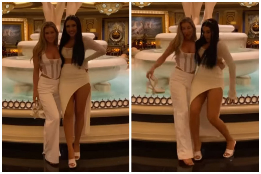 POZIRALE SU KOD FONTANE SEKUND PRE NEMILOG DOGAĐAJA: Crnki kao da je izmaklo tlo pod nogama, a plavuša je najgore prošla! (FOTO+VIDEO)