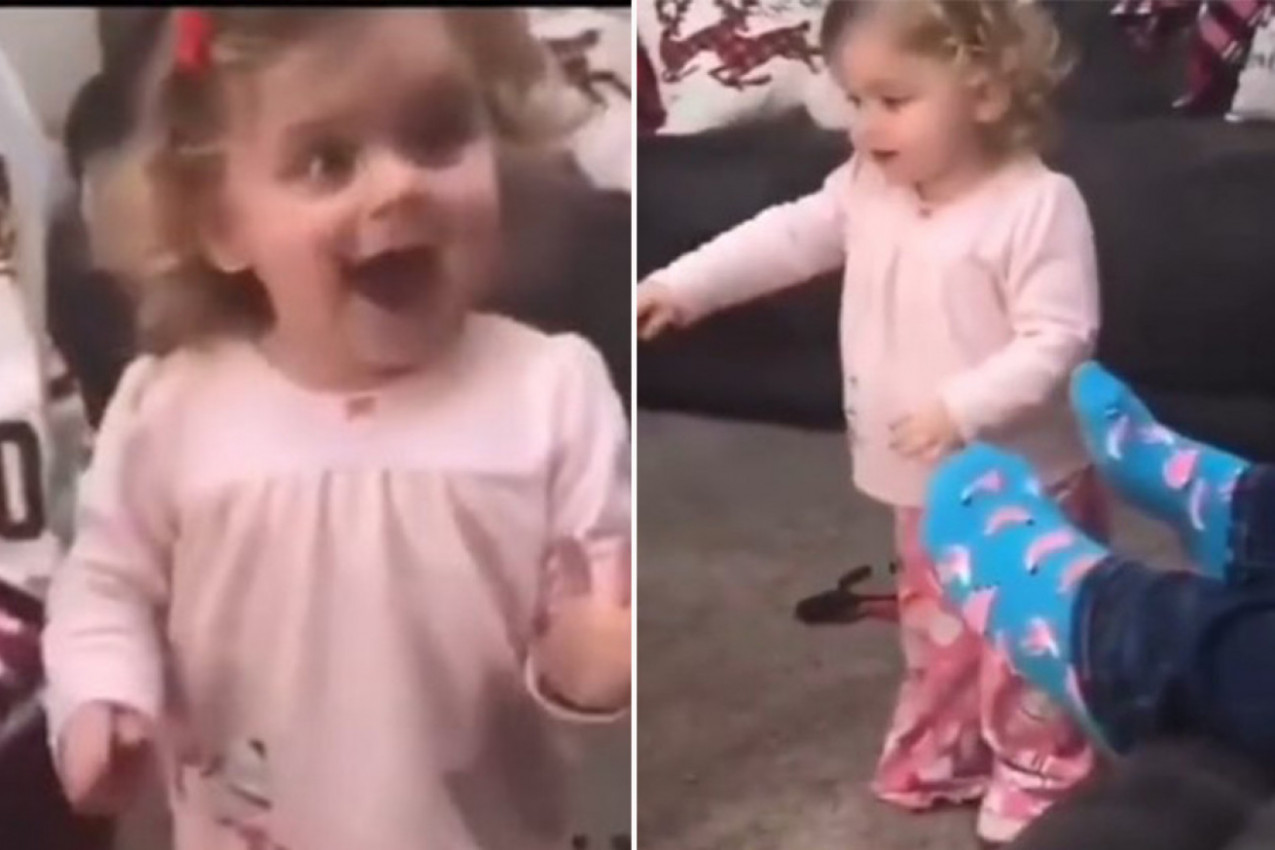 VRISAK DEVOJČICE SE PROLOMIO KROZ KUĆU: Njena sreća je neopisiva, takvu iskrenost i radost niste skoro videli! (VIDEO)