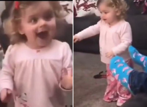 VRISAK DEVOJČICE SE PROLOMIO KROZ KUĆU: Njena sreća je neopisiva, takvu iskrenost i radost niste skoro videli! (VIDEO)