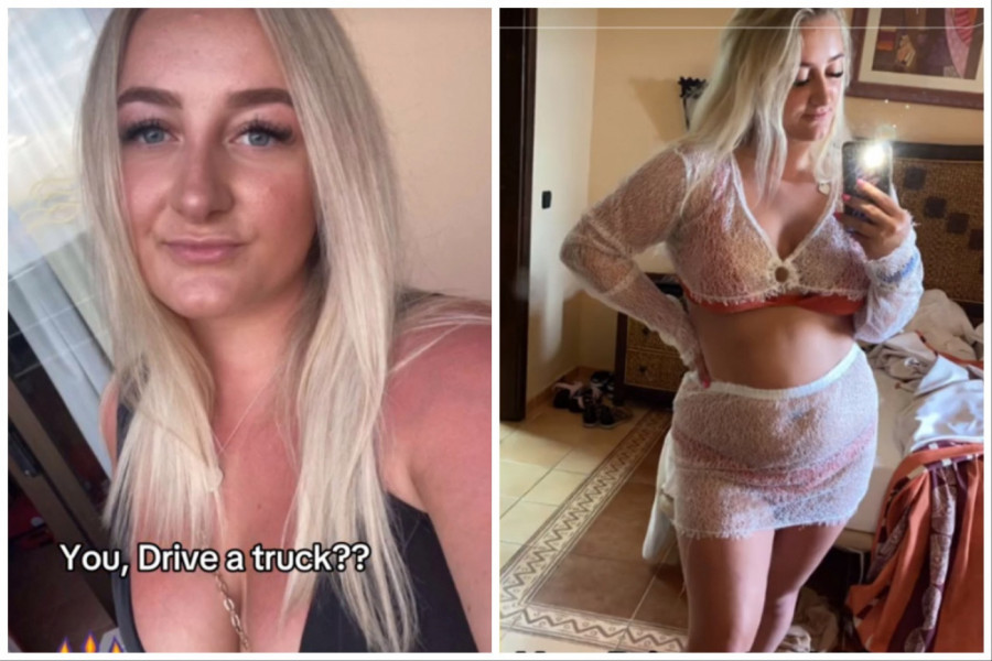 ONA JE ATRAKTIVNA PLAVUŠA KOJA VOZI KAMION: "Ljudi se zaprepaste kad me vide, evo kako me oni zamišljaju!" (VIDEO)