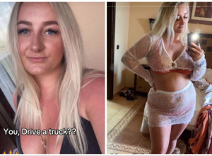 ONA JE ATRAKTIVNA PLAVUŠA KOJA VOZI KAMION: "Ljudi se zaprepaste kad me vide, evo kako me oni zamišljaju!" (VIDEO)
