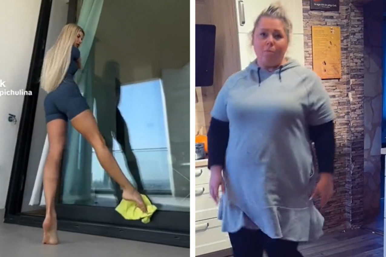 VIDELA JE POST ČUVENE GIMNASTIČARKE PA POKUŠALA ISTO: Urnebesan snimak punačke Nemice izazvao je salve smeha na mrežama! (VIDEO)