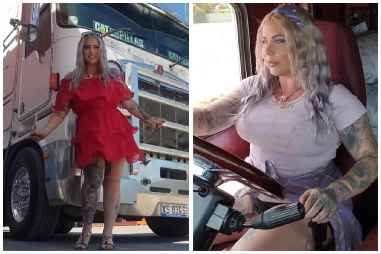 ONA JE ATRAKTIVNA PLAVUŠA KOJA VOZI TERETNI KAMION: Poručili su joj da joj je mesto u kuhinji, ali njen odgovor je svima zapušio usta! (VIDEO)