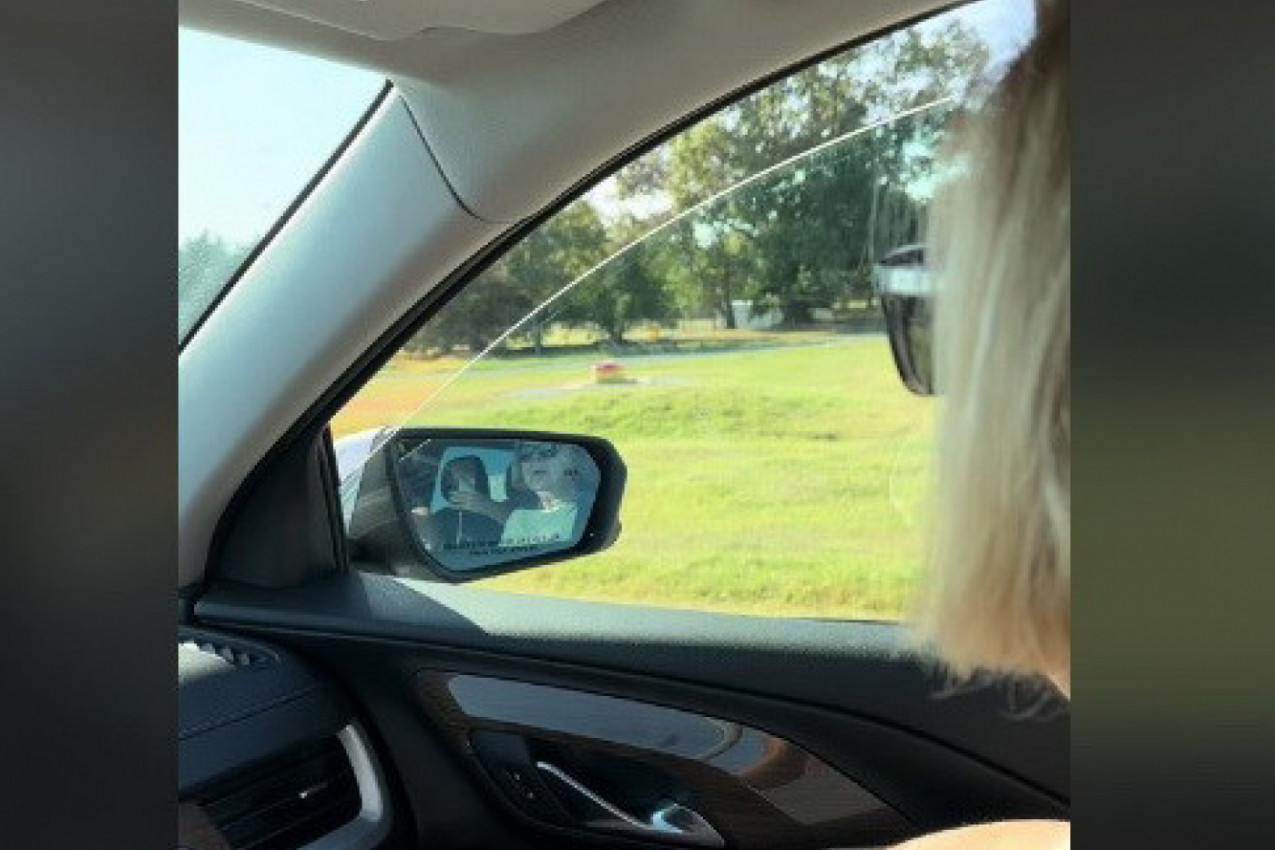 ŽELELA JE DA NAHRANI NOJA ZOOLOŠKOM VRTU, ALI IMALA JE NEZVANOG GOSTA:  Žena vrisnula kada se pojavila ona na prozoru njenog auta!