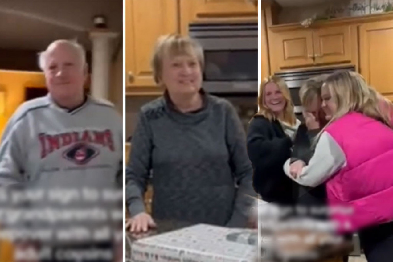 ODRASLI UNUCI SU DOŠLI KOD BAKE I DEKE: U jednom trenutku staricu su savladale emocije pa je zaplakala! (VIDEO)