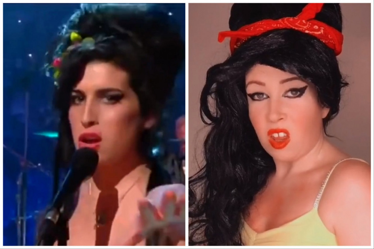 ONA TVRDI DA JE NAJBOLJA IMITATORKA EJMI VAJNHAUS: Ljudi zapanjeni koliko liči na preminulu pevačicu, komentari se samo nižu! (FOTO+VIDEO)