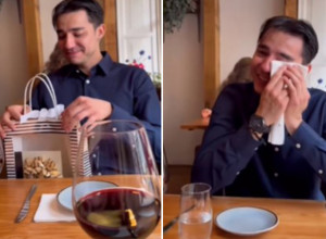 DEVOJKA JE IZNENADILA DEČKA ZA GODIŠNJICU VEZE: Kad je otvorio poklon, nije mogao da zaustavi suze! (VIDEO)