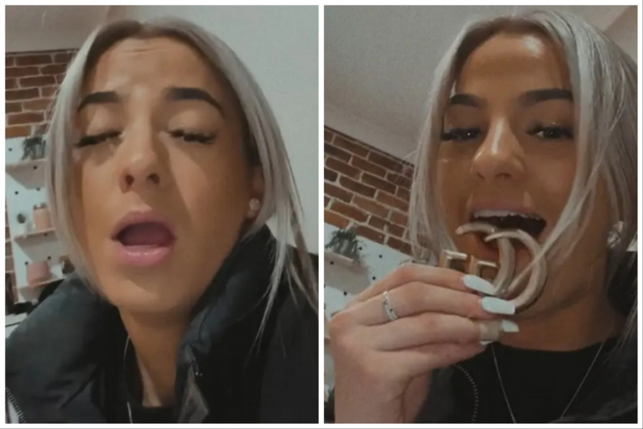 SLUČAJNO JE KINULA I SVE JE POPUCALO: Georgina od sramote nije mogla da se pomeri kad je shvatila šta se desilo! (VIDEO)