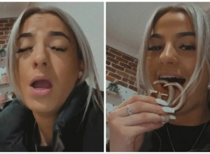 SLUČAJNO JE KINULA I SVE JE POPUCALO: Georgina od sramote nije mogla da se pomeri kad je shvatila šta se desilo! (VIDEO)