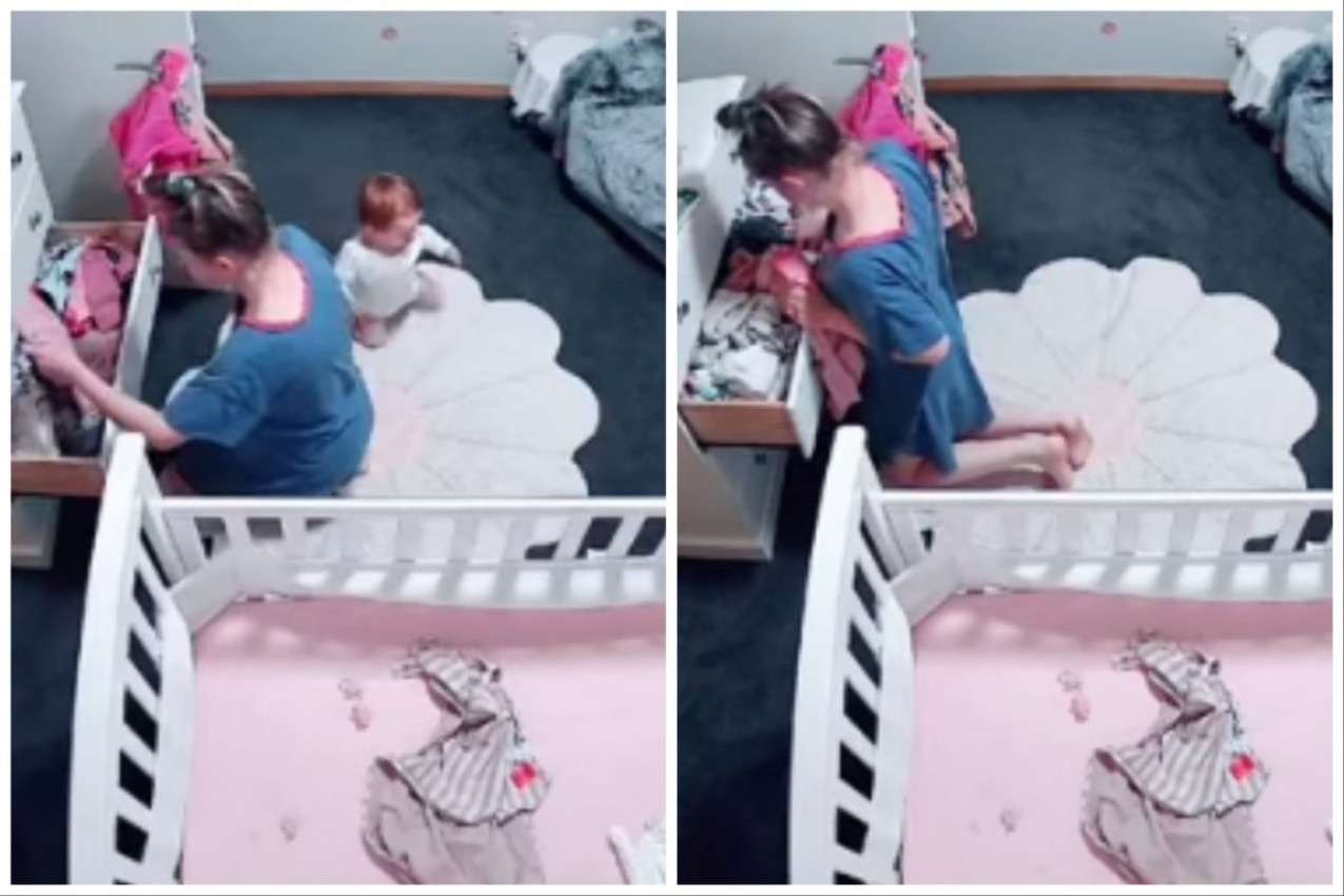 BEBA SE IGRALA NA PODU DOK JE MAMA TRAŽILA ODEĆU U FIOCI: Dete je nestalo u sekundi dok je žena prestravljeno i u panici zavirivala po ćoškovima!(VIDEO)