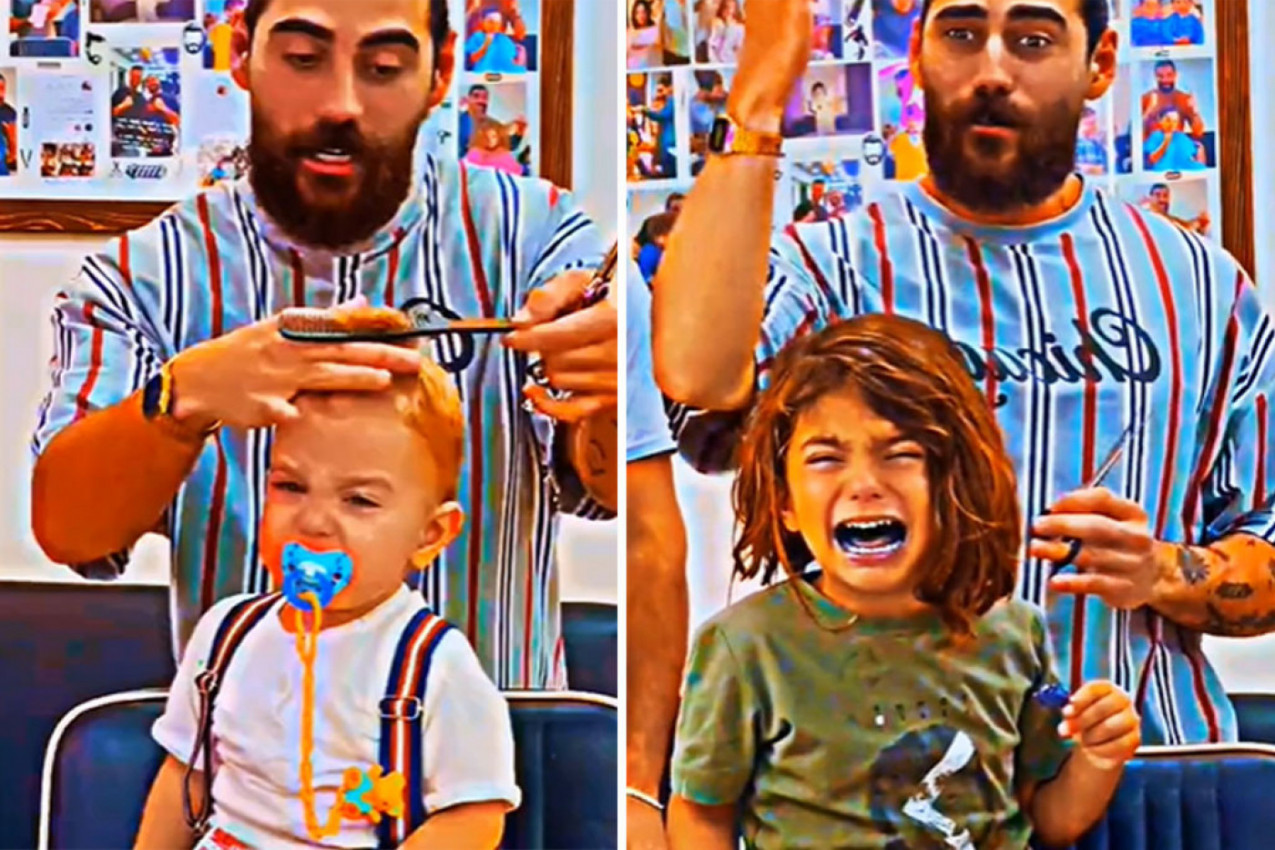 DECA SU VRIŠTALA I OTIMALA SE KOD FRIZERA: Ono što je usledilo niko nije očekivao, roditelji su bili zapanjeni! (VIDEO)