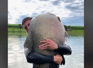 DRŽAO JE OGROMNO STVORENJE U RUKAMA: Ljudi nisu mogli da veruju šta se iza toga krije! (VIDEO)