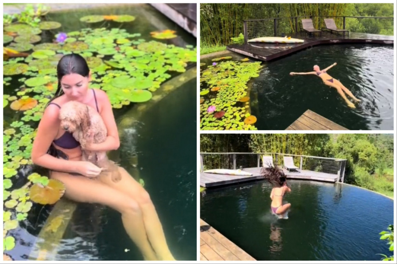 SOFI SE KUPA S PUNOGLAVCIMA I VODENIM MAJMUNIMA: Njen snimak izazvao je burne polemike na mrežama! (VIDEO)