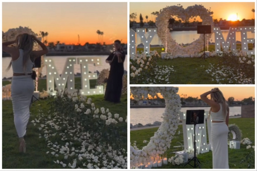 NAJNEOBIČNIJA PROSIDBA KOJU STE IKADA VIDELI: Sve je bilo tu, sem muškarca koji je trebalo da je zaprosi, ali rekla je "DA"! (FOTO+VIDEO)