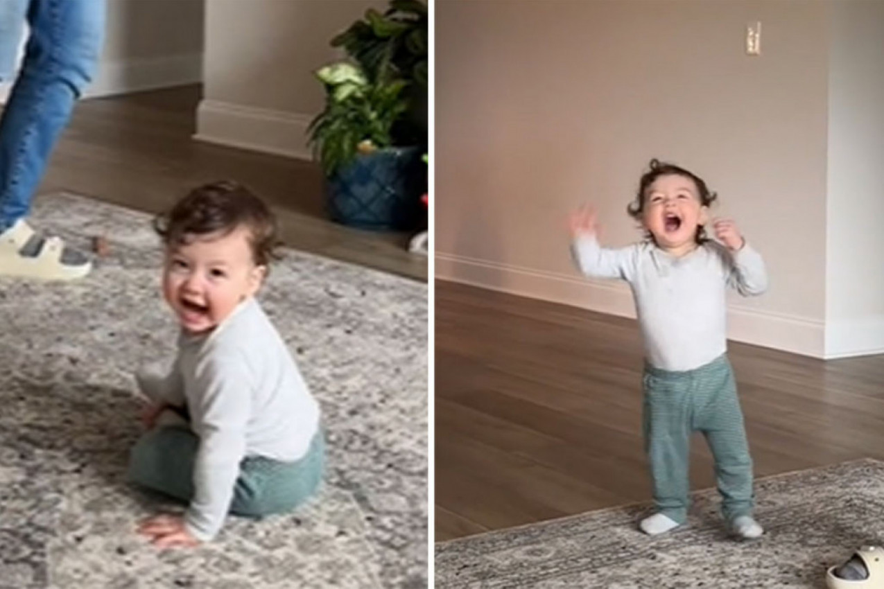 TATA JE UČIO SINA DA SKAČE: Dečak je padao, ustajao, ali nije odustajao i osvojio je milione ljudi na mrežama! (VIDEO)