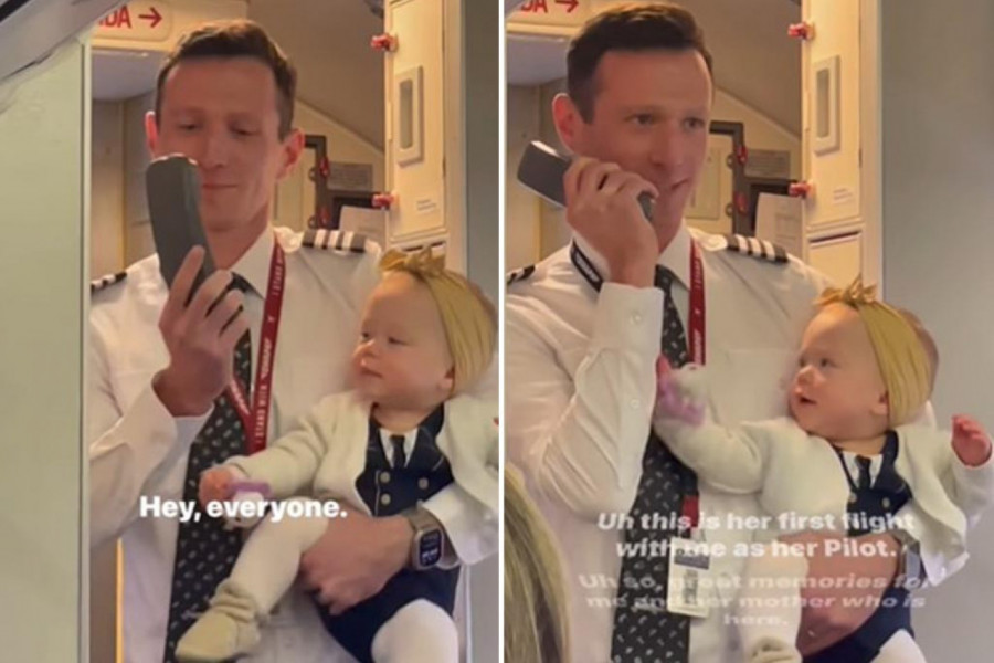 PILOT JE UZEO BEBU U RUKE I OBRATIO SE PUTNICIMA: Zbog njegovih reči svi su zanemeli, a onda se desio neočekivani preokret (VIDEO)