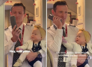 PILOT JE UZEO BEBU U RUKE I OBRATIO SE PUTNICIMA: Zbog njegovih reči svi su zanemeli, a onda se desio neočekivani preokret (VIDEO)