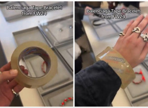BALENSIJAGA NASTAVLJA DA ŠOKIRA LJUDE: Narukvica poput selotejpa, a košta 3.700 evra! (FOTO+VIDEO)