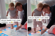TATA JE PRIŠAO ĆERKICI I POČEO DA CRTA: Malena je na trenutak zastala, a onda uradila nešto neočekivano!(VIDEO)