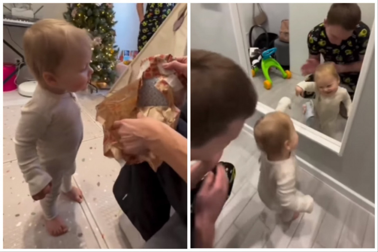 SVI GLEDAJU U NEVERICI: Beba od godinu dana nosi tašnu kao prava dama, i to nije sve! (FOTO+VIDEO)