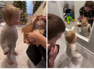 SVI GLEDAJU U NEVERICI: Beba od godinu dana nosi tašnu kao prava dama, i to nije sve! (FOTO+VIDEO)