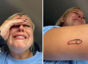 TETOVAŽA IZ NOĆNIH MORA: Devojka pokazala šta je dobila u salonu, reakcije su urnebesne! (VIDEO)