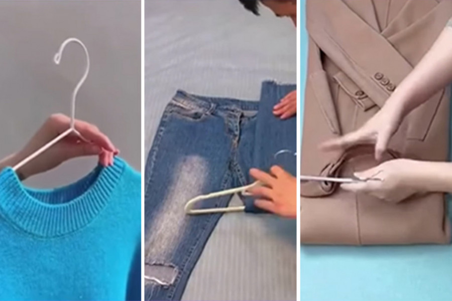 NIKAD NIJE BILO JEDNOSTAVNIJE: Pogledajte koji je ispravan način korišćenja vešalice i kako vam može uštedeti prostor!