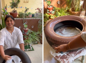 PRETVORITE SVOJE DVORIŠTE KAO U BAJKU: Uzmite staru gumu i napravite cvetnu dekoraciju