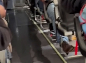 PUTNICI SU S GAĐENJEM GLEDALI KAKO TEČNOST CURI IZMEĐU SEDIŠTA: Avio kompanija je pokušala da se opravda, ali im niko nije poverovao! (VIDEO)