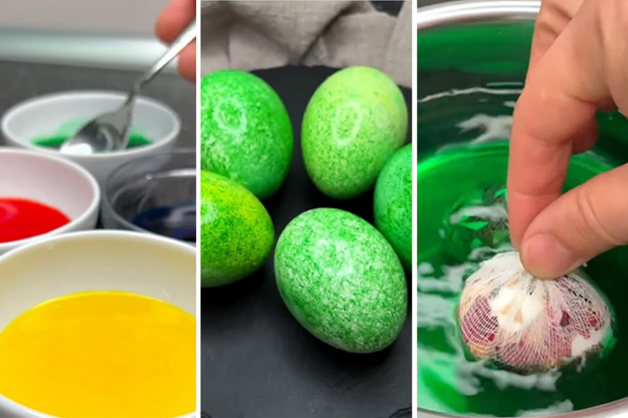 MRAMORNA USKRŠNJA JAJA NA NEKOLIKO NAČINA: Sve što vam treba su pirinač, ubrus i ljuske od luka - a rezultati su fenomenalni!