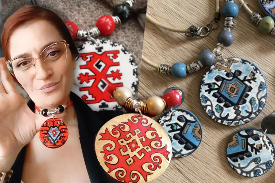 JELENA IZ PIROTA NAPRAVILA SPOJ TRADICIJE I MODERNOG: Ručno pravi i oslikava nakit sa motivima pirotskog ćilima! (FOTO)
