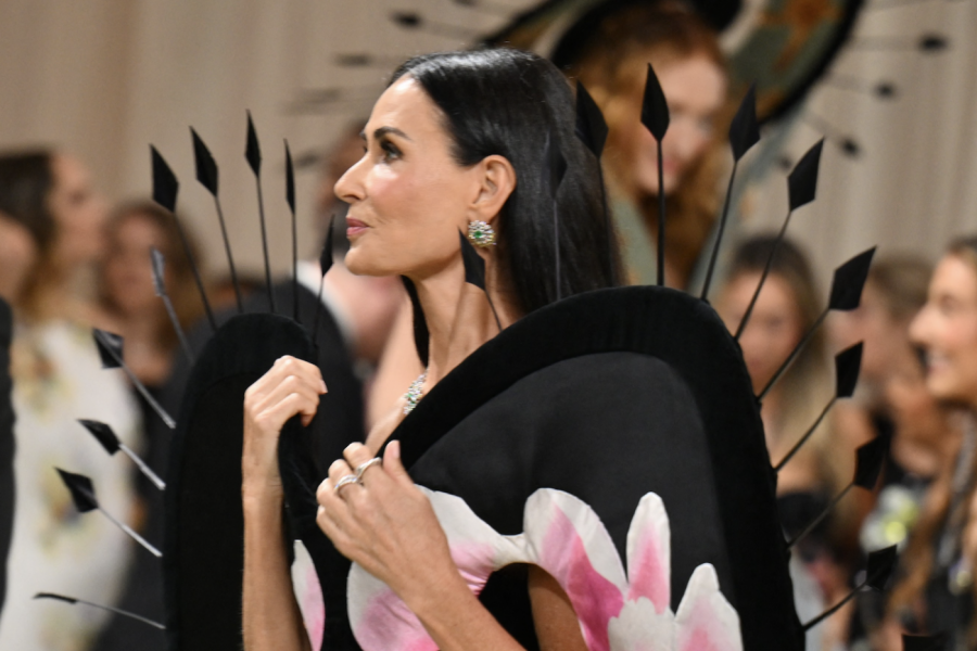 SVI NA MET GALI GLEDAJU U ČUVENU DEMI MUR: Ima 61 godinu, a blista! U ovoj haljini ima nerealnu figuru, nosi pravo remek-delo (FOTO)