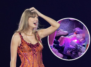 DA NE BI PROPUSTILA KONCERT, BEBU STAVILA NA POD: Dete svi preskaču da bi mama đuskala! (FOTO)