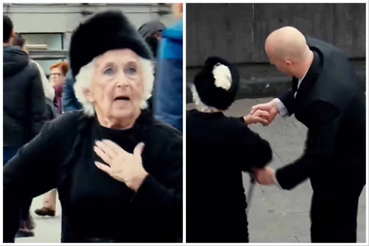 BAKICA JE ODBACILA ŠTAP I ZAPLESALA SA MLADIM IGRAČEM: Usledilo je nešto čemu se niko nije nadao, svi su u šoku gledali u staricu! (VIDEO)