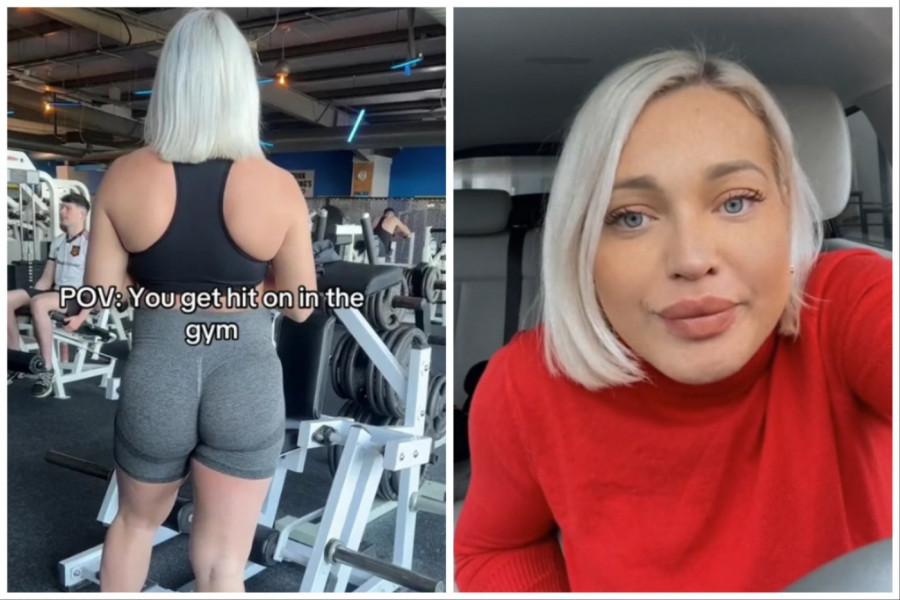 MARIJA AKTIVNO VEŽBA U TERETANI: Muškarac je najzad skupio hrabrost da joj priđe, ona se okrenula i usledio je šok!