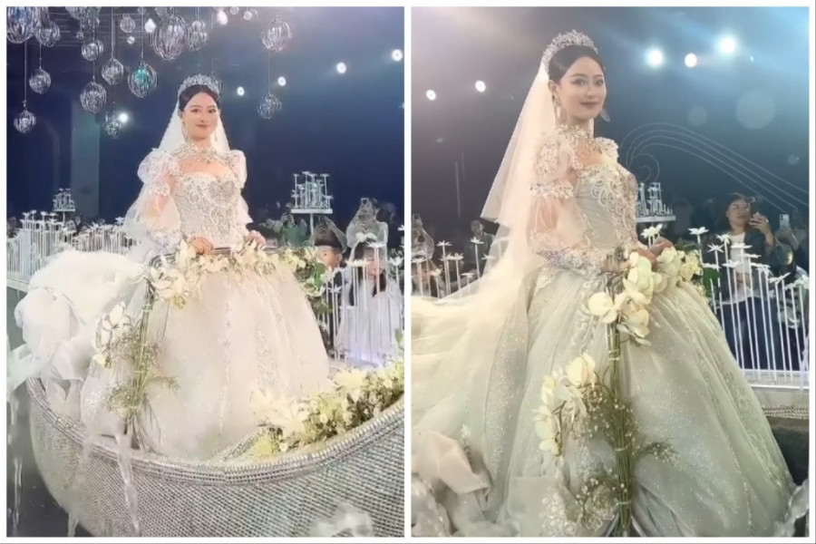 SVADBA O KOJOJ BRUJI CEO SVET: Kič epskih razmera, a tek da vidite ulazak mlade u salu! (VIDEO)