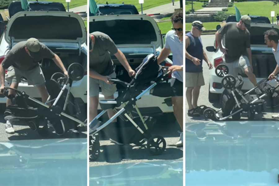 JEDNA KOLICA ZA BEBE PREZNOJILA TROJICU MUŠKARACA: Napatili se, a onda ih je ova mama jednim potezom rešila! (VIDEO)