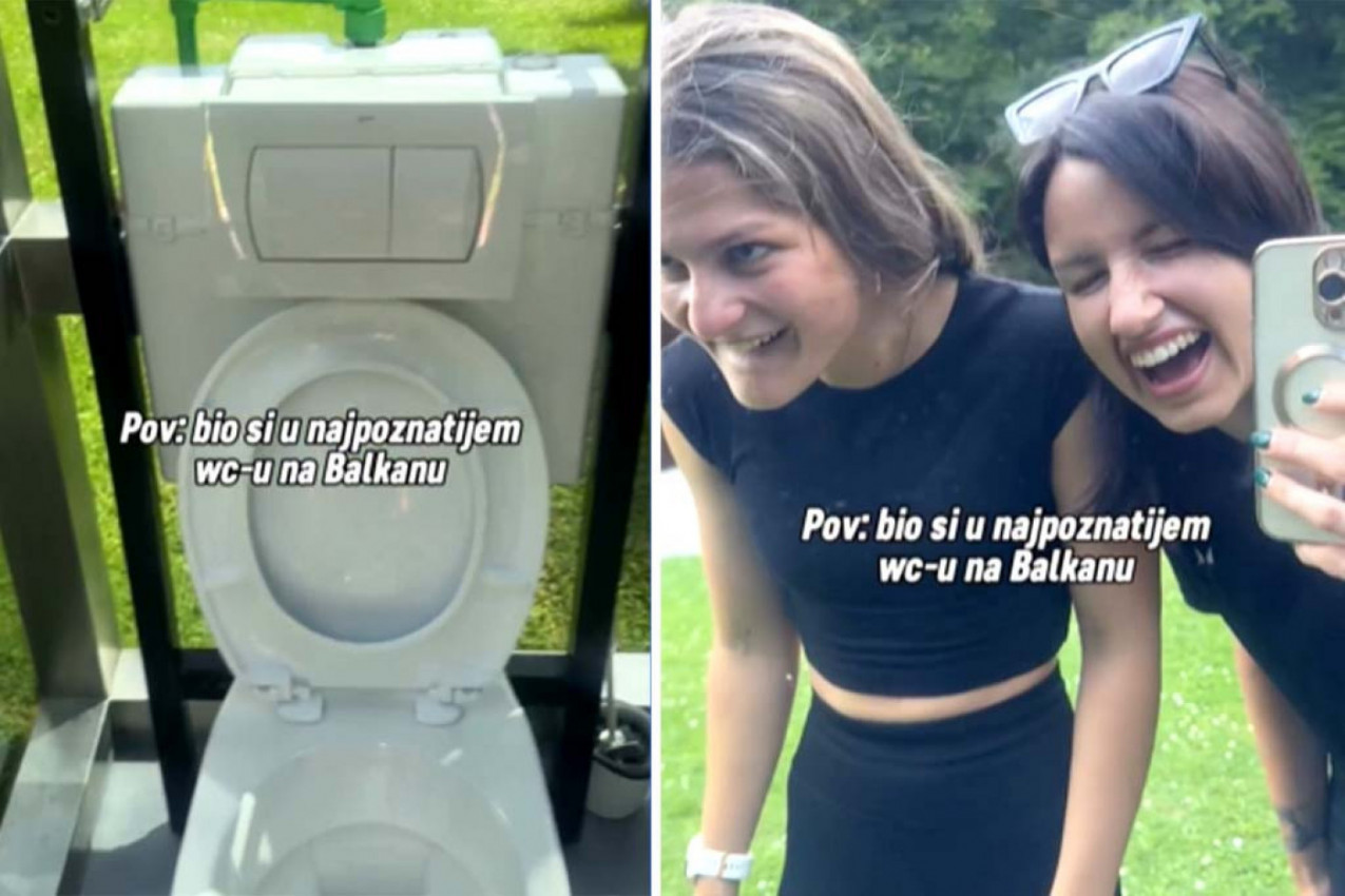 NAJČUDNIJI JAVNI WC NA BALKANU JE POSTAO HIT NA MREŽAMA: Kad sednete na šolju, svi gledaju u vas - a evo u čemu je fora