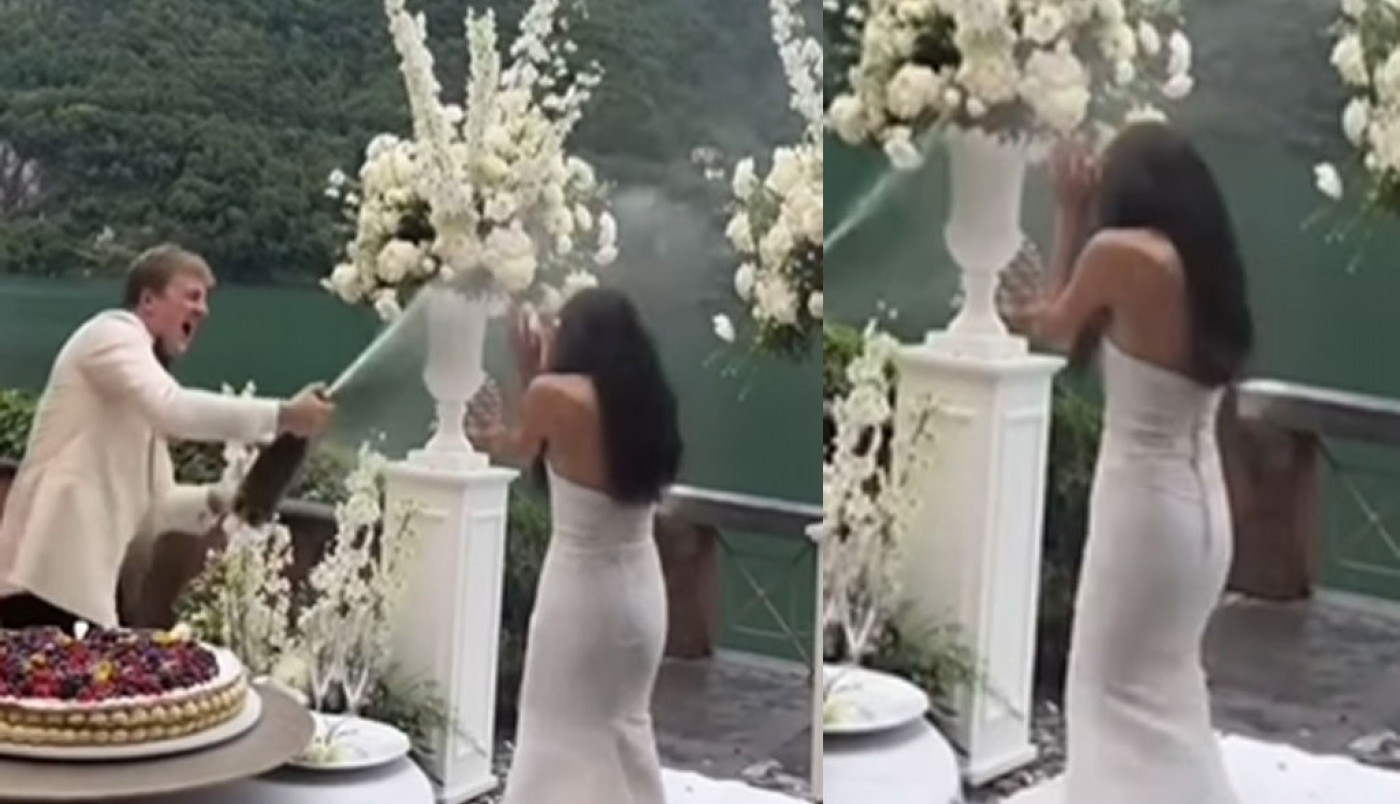 KADA JE STIGLA TORTA, MLADOŽENJA NAPRAVIO KARAMBOL: Poniženje kakvo se ne pamti, mlada uništena (VIDEO)