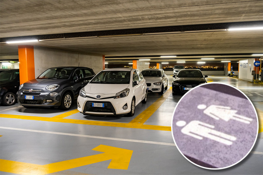 NA PARKINGU TRŽNOG CENTRA OSVANUO ČUDAN ZNAK, KUPCI ZBUNJENI: Da li je ovo mesto samo za "hetero" parove?!