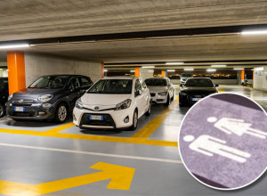 NA PARKINGU TRŽNOG CENTRA OSVANUO ČUDAN ZNAK, KUPCI ZBUNJENI: Da li je ovo mesto samo za "hetero" parove?!
